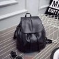 Artsivaris NEW Women Vintage Black Leather Backpack School Bag Travel Rucksack