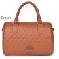 NEW Women Quilted Leather Satchel Elegant Crossbody Shoulder Bag Handbag Purse