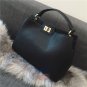Stylish Leather Women Casual Handbag Travel Medium Black Satchel Messenger Bag