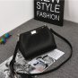Stylish Leather Women Casual Handbag Travel Medium Black Satchel Messenger Bag