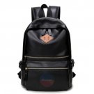 Stylish Men Women Black Leather Backpack Sport Travel School Book Shoulder Bag