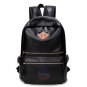 Stylish Men Women Black Leather Backpack Sport Travel School Book Shoulder Bag