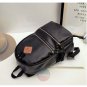 Stylish Men Women Black Leather Backpack Sport Travel School Book Shoulder Bag