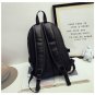 Stylish Men Women Black Leather Backpack Sport Travel School Book Shoulder Bag