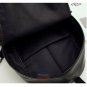 Stylish Men Women Black Leather Backpack Sport Travel School Book Shoulder Bag
