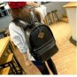Stylish Men Women Black Leather Backpack Sport Travel School Book Shoulder Bag