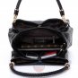 Stylish Leather Handbag Women Shoulder Bag Evening Purse Croco Embossed Tote Bag