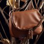 Artsivaris Small Tassel Leather Handbag Women Casual Messenger Shoulder Bag