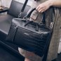 Elegant Big Vacation Handbag Black Leather Messenger Women Bag Travel Purse Tote