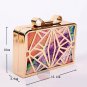 Artsivaris NEW Women Handbag Evening Clutch Party Metal Patchwork Mini Bag
