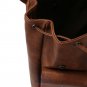 Artsivaris NEW Brown Leather Backpack College School Travel Vintage Satchel Bag
