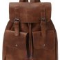 Artsivaris NEW Brown Leather Backpack College School Travel Vintage Satchel Bag