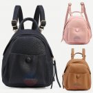 Stylish Pebbled Backpack Faux Leather Women Handbag Travel Casual Bag Rucksack