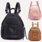 Stylish Pebbled Backpack Faux Leather Women Handbag Travel Casual Bag Rucksack