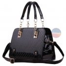 Stylish Women Handbag Black Leather Shoulder Bags Lady Messenger Purse Bag