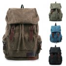 Stylish Men Women Backpack Canvas Shoulder Bag Travel School Vintage Rucksack