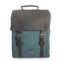 Artsivaris New Vintage Large Canvas Leather Men Women Backpack 15" Laptop Bag