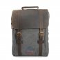 Artsivaris New Vintage Large Canvas Leather Men Women Backpack 15" Laptop Bag
