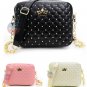 Stylish Women Messenger Rivet Chain Shoulder Bag Leather Crossbody Crown Bag