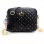 Stylish Women Messenger Rivet Chain Shoulder Bag Leather Crossbody Crown Bag