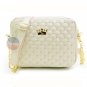 Stylish Women Messenger Rivet Chain Shoulder Bag Leather Crossbody Crown Bag