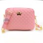 Stylish Women Messenger Rivet Chain Shoulder Bag Leather Crossbody Crown Bag