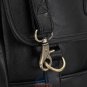 Stylish Women's Black Leather Satchel Backpack School Book Bag Travel Rucksack