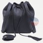 Stylish Women Purse Black Tassel Handbag Drawstring Travel Book Satchel Hobo Bag