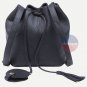 Stylish Women Purse Black Tassel Handbag Drawstring Travel Book Satchel Hobo Bag
