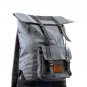 Artsivaris Roll Top 14" Laptop Travel School Bag Polyester Leather Backpack