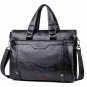 Artsivaris Men Business Briefcase Leather Laptop Computer Travel Messenger Bag