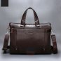 Artsivaris Men Business Briefcase Leather Laptop Computer Travel Messenger Bag