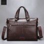 Artsivaris Men Business Briefcase Leather Laptop Computer Travel Messenger Bag