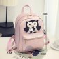 Stylish 2pc Owl Design Bag Leather Rucksack Travel School Casual Women Backpack