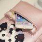 Stylish 2pc Owl Design Bag Leather Rucksack Travel School Casual Women Backpack