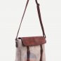 Stylish Vintage Buckled Sling Leather Messenger Bag Travel School Book Satchel