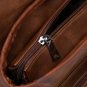 Vintage Brown Leather Backpack Flap Buckle Shoulder Bag School Travel Rucksack