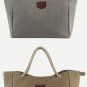 Artsivaris NEW Canvas Tote Rope Handle Casual Travel Shoulder Bag Purse
