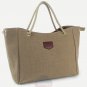 Artsivaris NEW Canvas Tote Rope Handle Casual Travel Shoulder Bag Purse