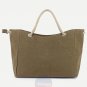 Artsivaris NEW Canvas Tote Rope Handle Casual Travel Shoulder Bag Purse