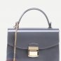 Stylish Pushlock Handbag Plastic Messenger Bag Chain Clutch Fashion Satchel