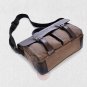 Artsivaris Men Canvas Leather Business Briefcase Travel Large Messenger Bag