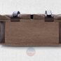 Artsivaris Men Canvas Leather Business Briefcase Travel Large Messenger Bag