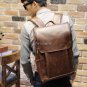 Stylish Vintage Leather Backpack 14" Laptop Shoulder Bag Business Travel Satchel