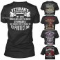 Proud Veteran's Daughter Dad Protector and Hero Tee - Varieties Design Tshirt