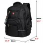 Waterproof Swiss 15.6 Laptop Computer Notebook Backpack Travel Work Commute Bag