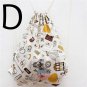 Canvas Poly Drawstring Cinch Sack Sport Beach Travel Outdoor Backpack Bags
