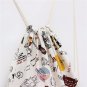 Canvas Poly Drawstring Cinch Sack Sport Beach Travel Outdoor Backpack Bags