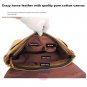 Artsivaris Horse Leather Waterproof Canvas Messenger Vintage School Travel Bag