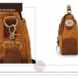 Artsivaris Horse Leather Waterproof Canvas Messenger Vintage School Travel Bag